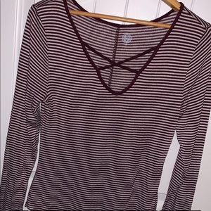 Long Sleeve Striped Top